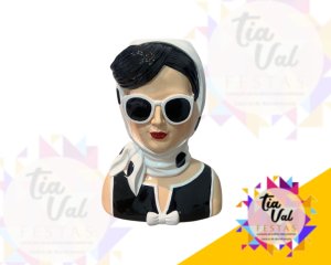 Foto de VASO VINTAGE - MULHER COM LENÇO  - 20 X 25