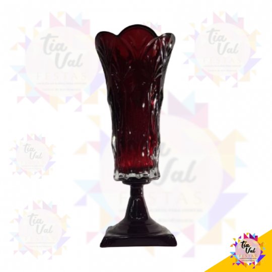 VERMELHO VASO P/ ARRANJO G C/ PE